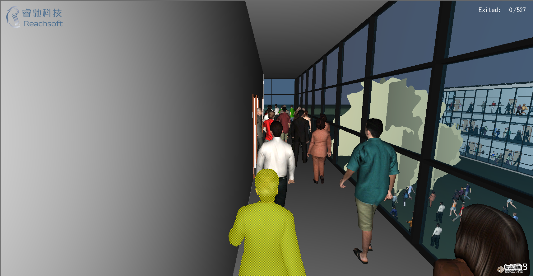 中山消防安全評估中山人員疏散能力模擬分析軟件Pathfinder10