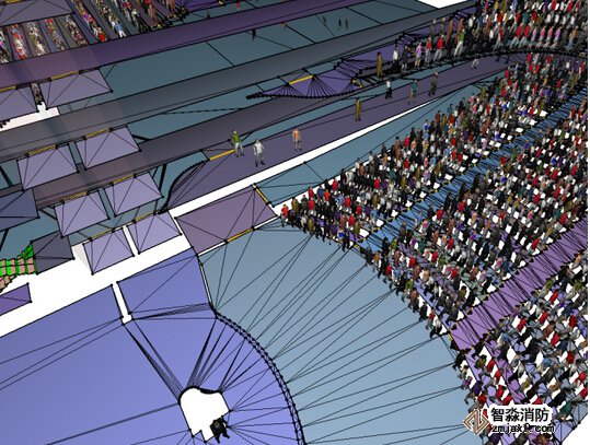 中山消防安全評估中山人員疏散能力模擬分析軟件Pathfinder3